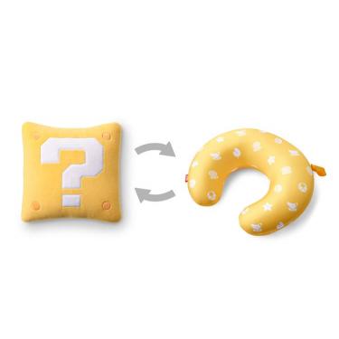２ＷＡＹネックピロー　スーパーマリオ（ハテナブロック）