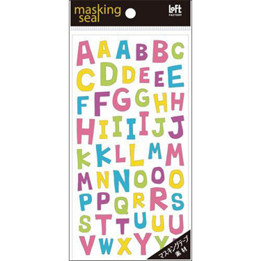 マスキングシール アルファベット【ロフト限定】