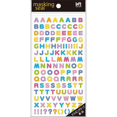 マスキングシール プチアルファベット