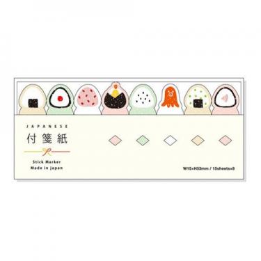 付箋紙 スティックマーカー おむすび