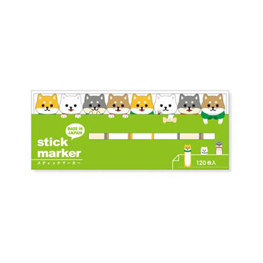【新品・未開封】 stick marker ふせん スティックマーカー しば犬: ステーショナリー | ロフトネットストア