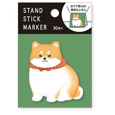 スタンドスティックマーカー 柴犬 赤