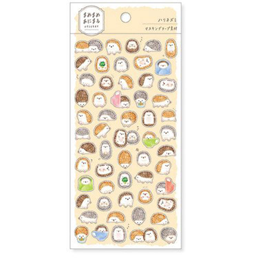 まめまめあにまるステッカー ハリネズミ