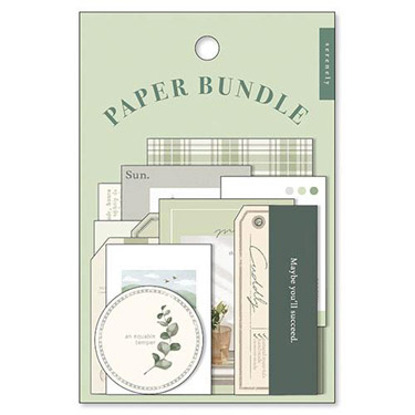 ペーパーバンドルステッカー グリーン