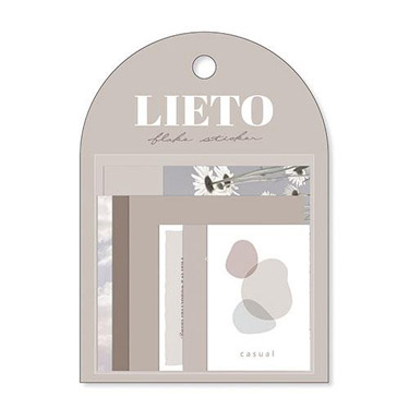 リエートフレークステッカー グレー