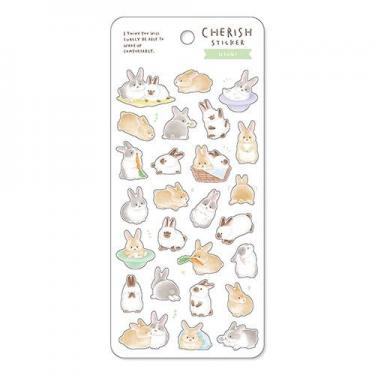 チェリッシュステッカー ウサギ