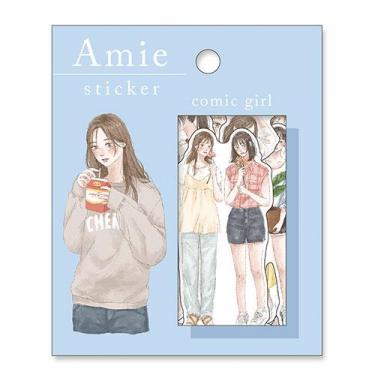アミ ステッカー コミックガール