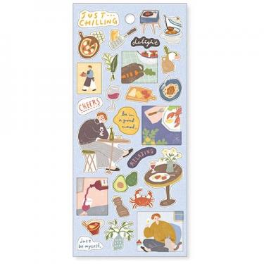 ジャストチリングステッカー ディナーのじかん