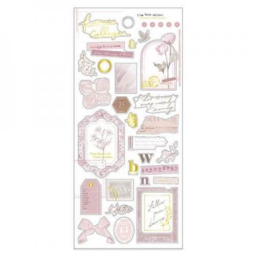 フレームコラージュステッカー ピンク