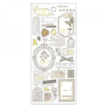 フレームコラージュステッカー グレー