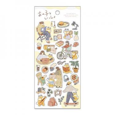 あの子といっしょステッカー きつねといっしょ