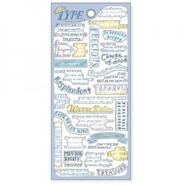 マルチタイプステッカー ブルー