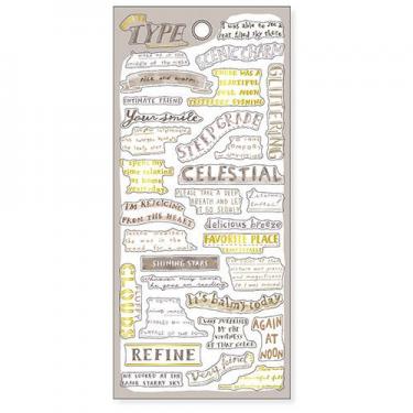 マルチタイプステッカー グレー