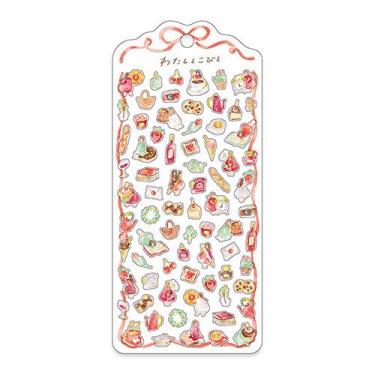 わたしとこびとステッカー レッド