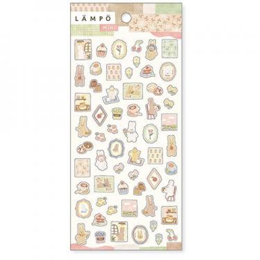 ランポステッカーミニ うさぎと夕暮れ