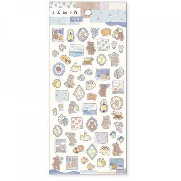 ランポステッカーミニ くまと星空