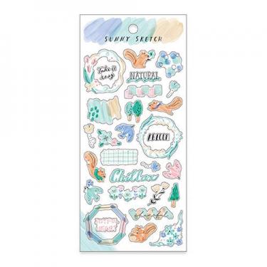 サニースケッチステッカー ミズイロ