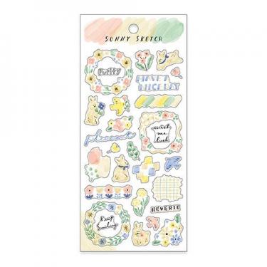 サニースケッチステッカー ベージュ