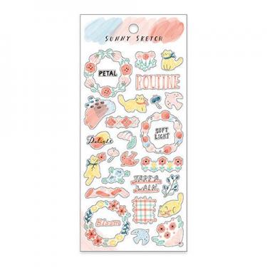 サニースケッチステッカー ピンク