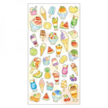 LONG TRACK FOODS サマーキャンプベア スマイルステッカー セット LONG TRACK FOODS サマーキャンプベア スマイルステッカー