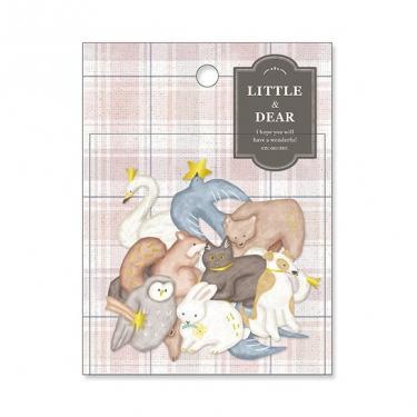 リトルアンドディアステッカー アニマル