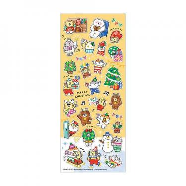 クリスマスシール ごろごろにゃんすけ みんなクリスマス