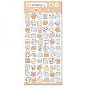 ムードアイコンステッカー くま