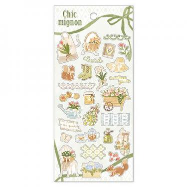 シックミニョンステッカー ガーデニング