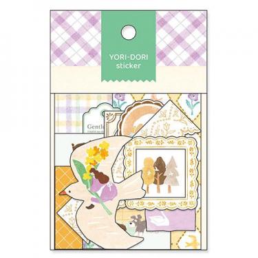 フレークシール ヨリドリ 鳥の背に乗って