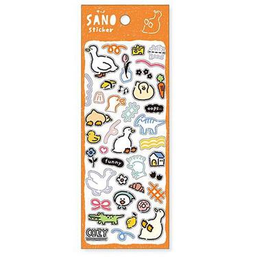 ステッカー サーノ アヒル