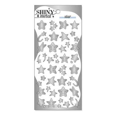 シャイニーメタルステッカー スター