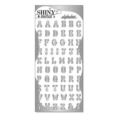 シャイニーメタルステッカー アルファベット