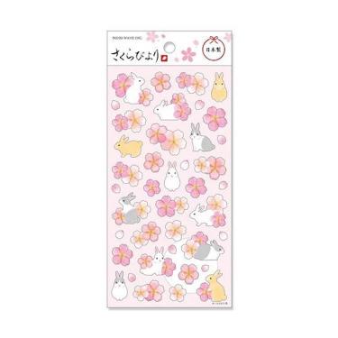 春柄シール さくらびより うさぎ桜
