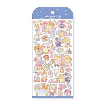 ポテポテキッズシール おとまりかい