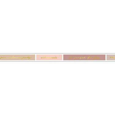 クリアテープ 7mm幅 箔 ピンク ラベル