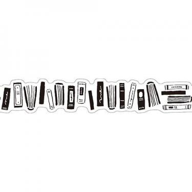 マスキングテープ ダイカット シロクロ ほん