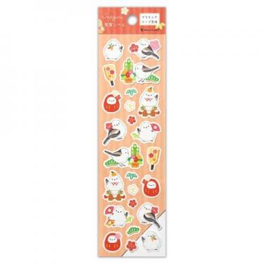 年賀シール さえずり お正月祝