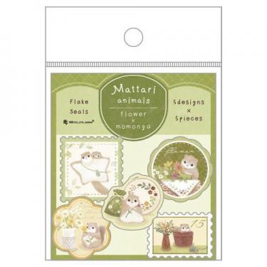 フレークシール まったりアニマルズ デイ モモンガ