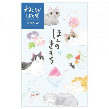 夏柄 ぽち袋 ねころび 夏いっぱい