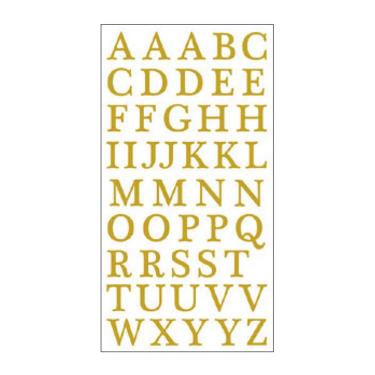 文字シール 金箔