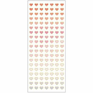 ふち箔クリアシール ハート 小