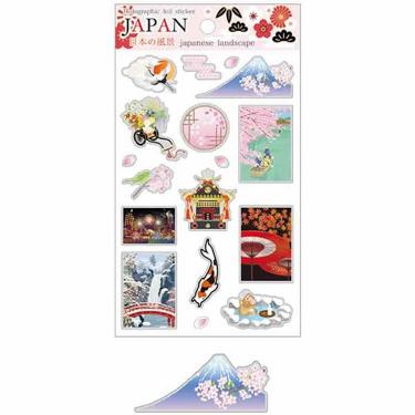 ホログラムシール 日本の伝統 日本の風景