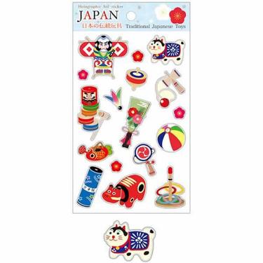 ホログラムシール 日本の伝統 日本の伝統玩具