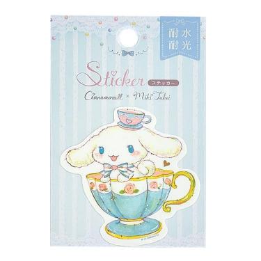サンリオキャラクターズ×たけいみき ステッカー シナモロール ティーパーティー