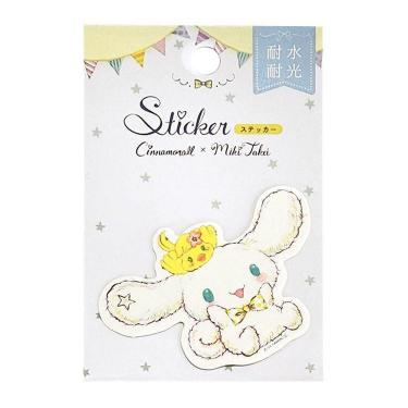 サンリオキャラクターズ×たけいみき ステッカー シナモロール フレッシュシトラス