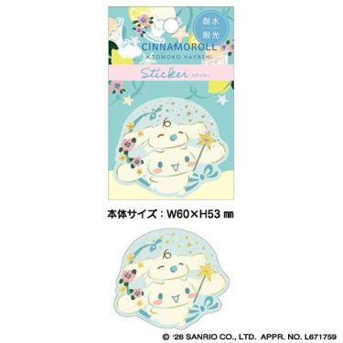 ステッカー サンリオキャラクターズ×TOMOKO HAYASHI シナモロール