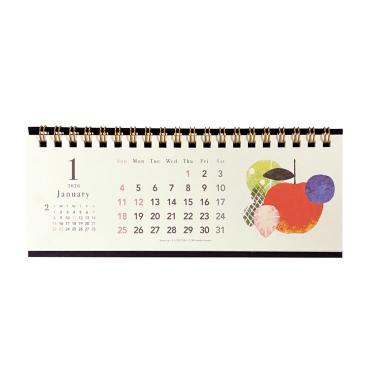 2026年1月始まりカレンダー 卓上 PC トモコハヤシ 旬果