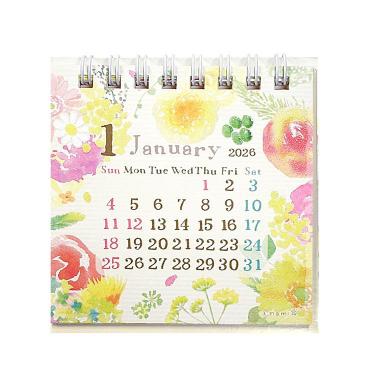 2026年1月始まりカレンダー 卓上 ミニ ナミナミ