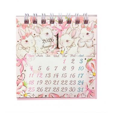 2026年1月始まりカレンダー 卓上 ミニ たけいみき