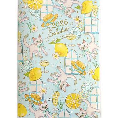 2025年10月始まり手帳 月間 A6 たけいみき 地中海レモン